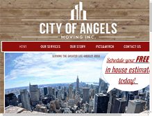 Tablet Screenshot of cityofangelsmoving.com